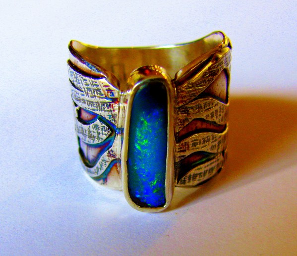 boulder opal ring 1